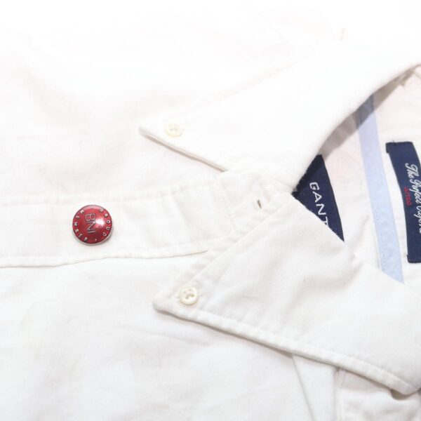 Round BNI Logo Maroon Cuf Button