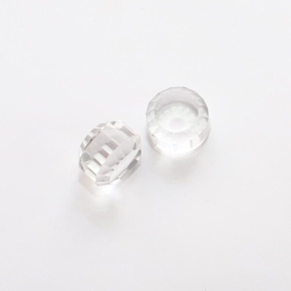 Rock Crystal  Facetted Beads - Image 3