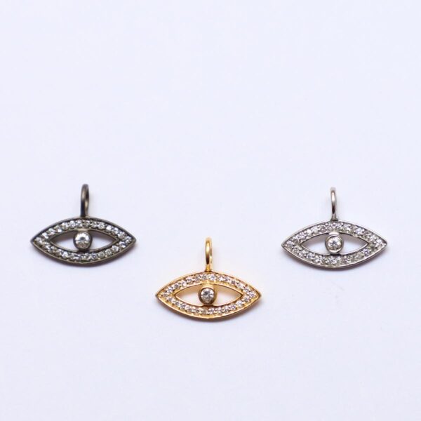 Pendent Gold, Black & Silver Eye - Image 2