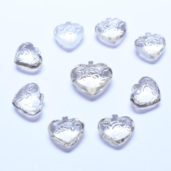 Rock Crystal Heart Shape Tabeez - Image 3