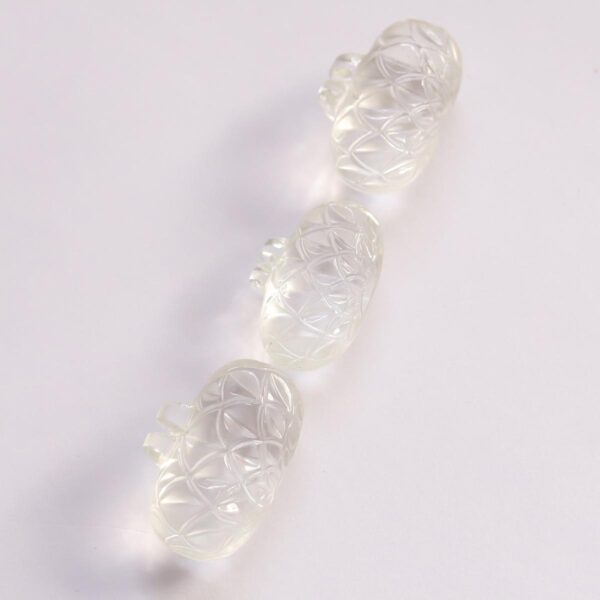 Rock Crystal  Facetted beads - Image 3