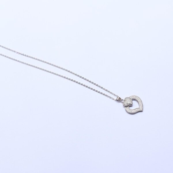 Lariat Chain Silver Heart - Image 3