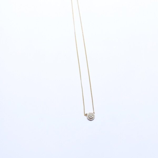 Lariat Chain Gold Round