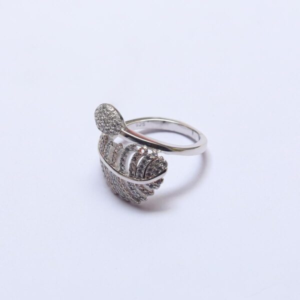 Ring Leaf Shape Silver - Image 4