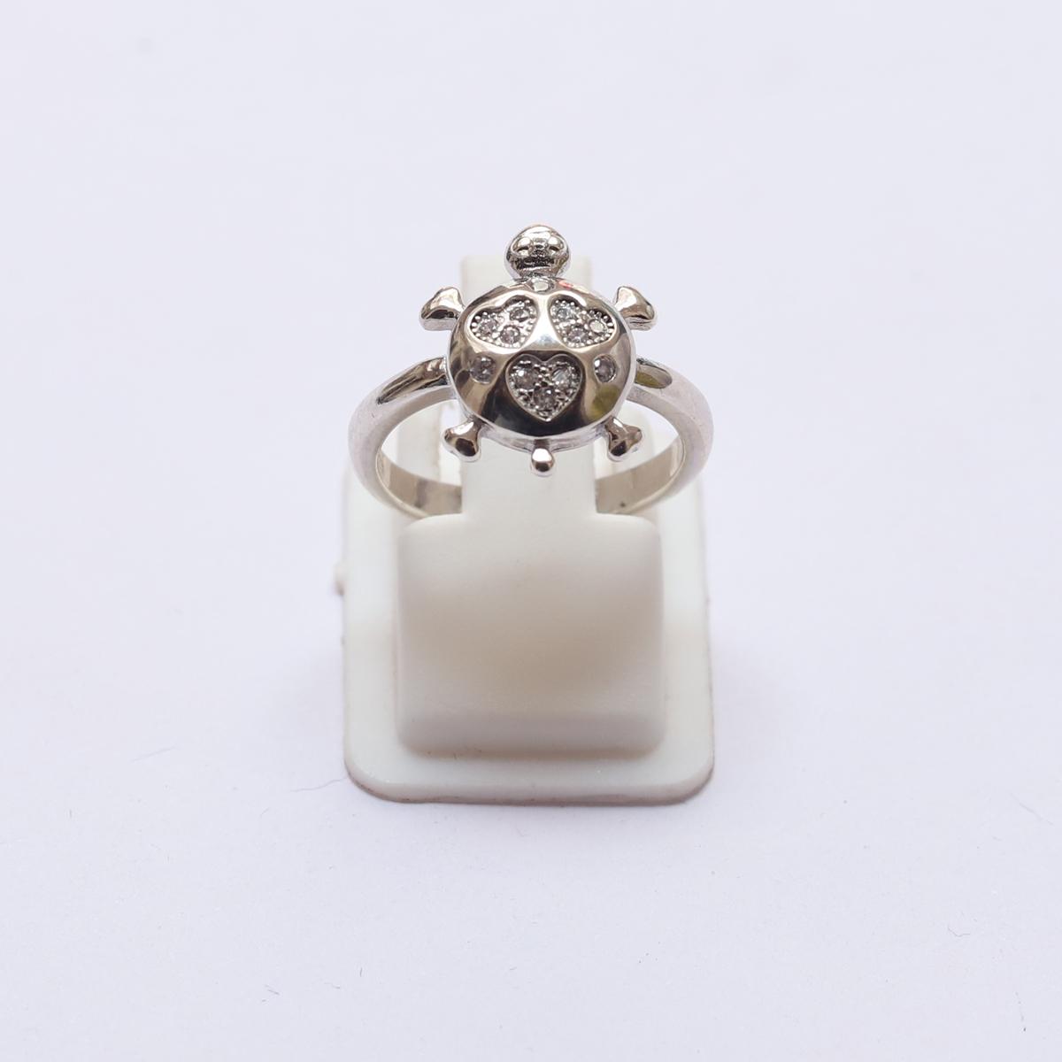 Amazon.com: Elegant 925 Sterling Silver Sea Turtle Tortoise Wedding  Engagement Ring Size 9.5 charm original: Clothing, Shoes & Jewelry