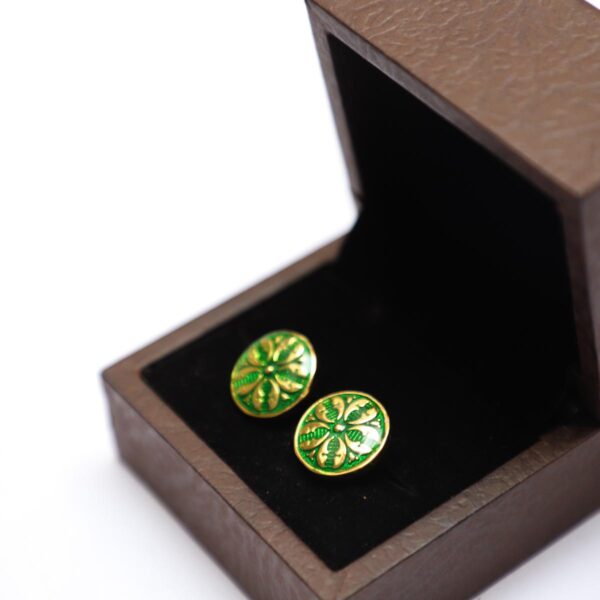 Flower Round Green Cuffling - Image 3