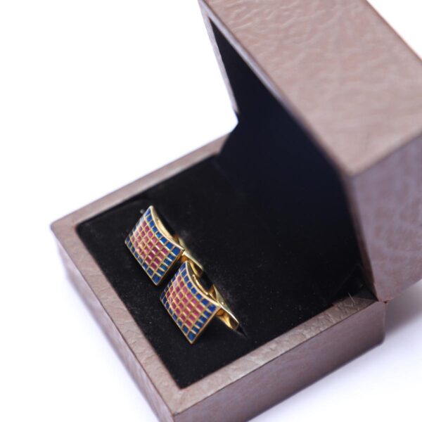 Chaker Board RECTANGLE Blue & Pulple Cuffling - Image 4