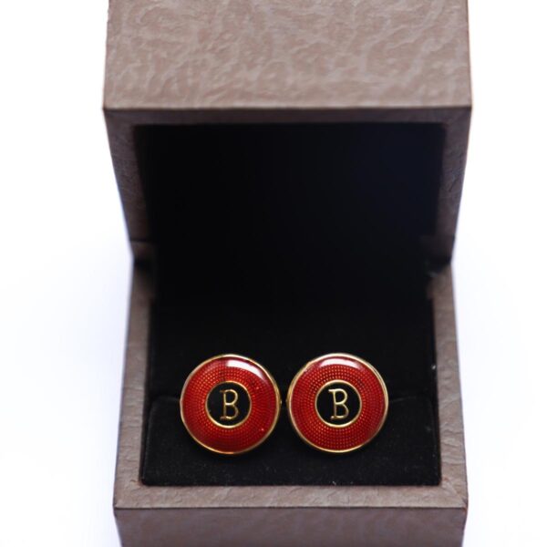 B Initial Round Maroon & Black Cuffling - Image 3