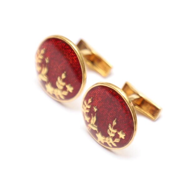 Floral Nature Round Maroon Cuffling - Image 2