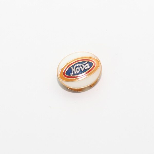 Oval NOVA Logo Multi Colour Cuf Button - Image 3