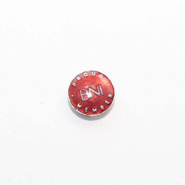 Round BNI Logo Maroon Cuf Button - Image 3