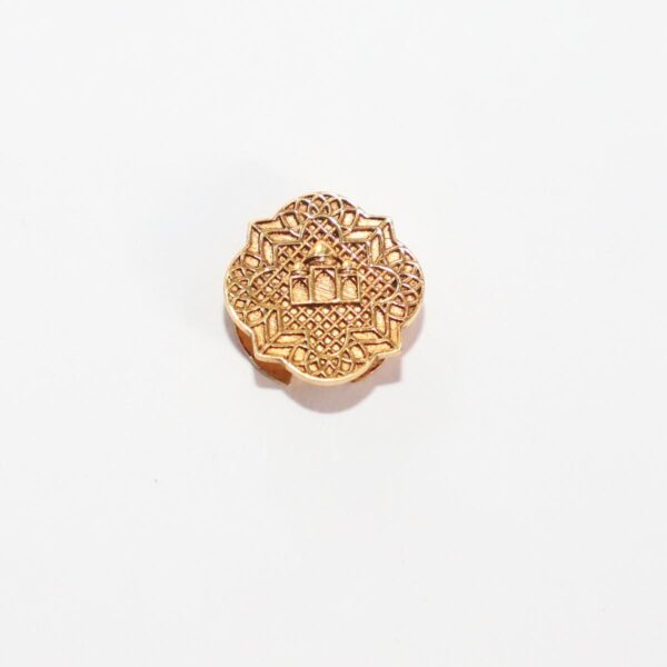 Cusion Mughal Gold Plated Cuf Button