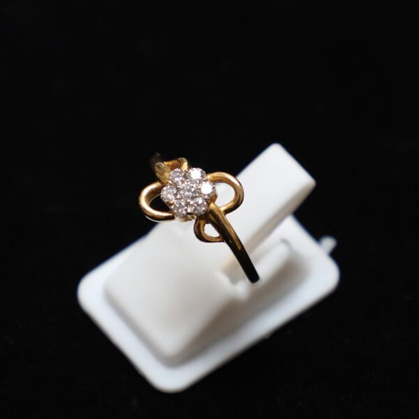 Diamond Studded Gold Ring