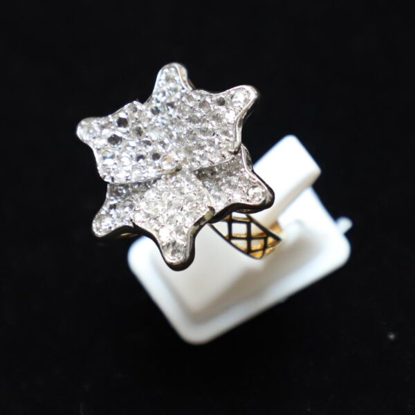 Diamond Studded Ring with Rosecut