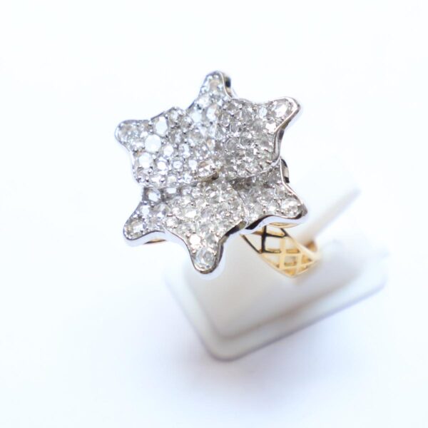 Diamond Studded Ring with Rosecut - Image 2