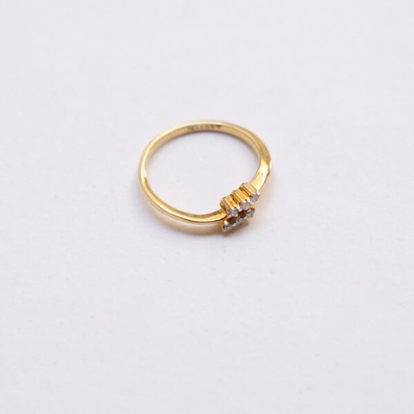 Diamond Studded Gold Ring - Image 4