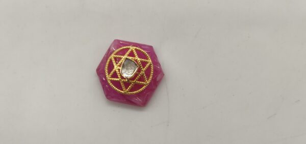 Ruby Uncut Diamond 14K Gold Gemstone - Image 6